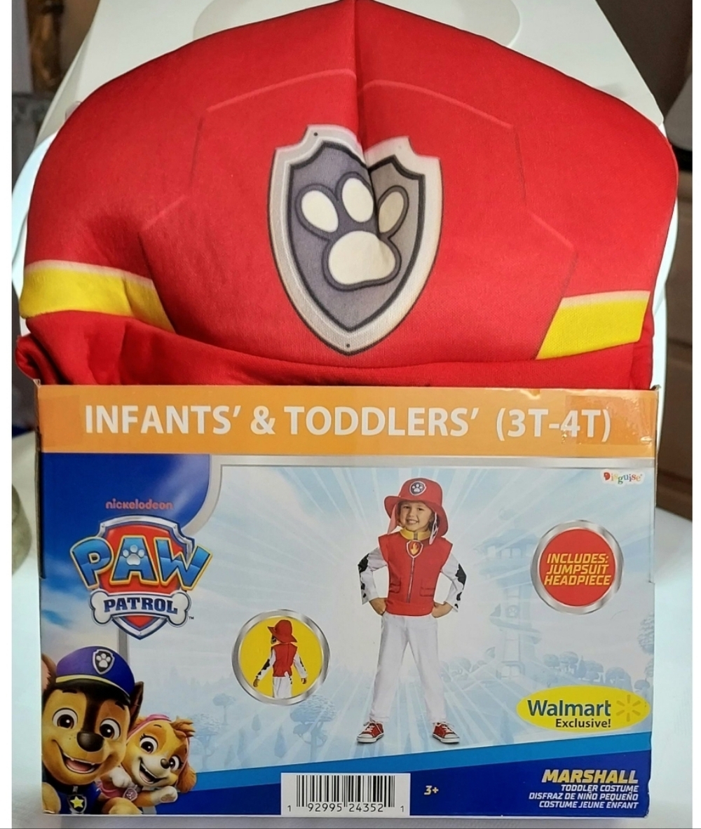 Paw Patrol Marshall Costume Dress Up~Size 3T/4T NWT
